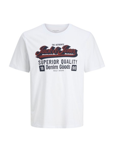 Jjelogo Tee Ss Oneck 2 Col Aw25 Noos Pls