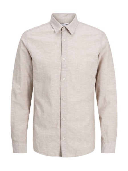 Jjebreeze Linen Blend Shirt Ls Sn Pls