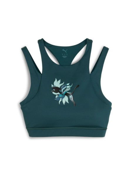 Green Terrains Graphic Bra - Mid
